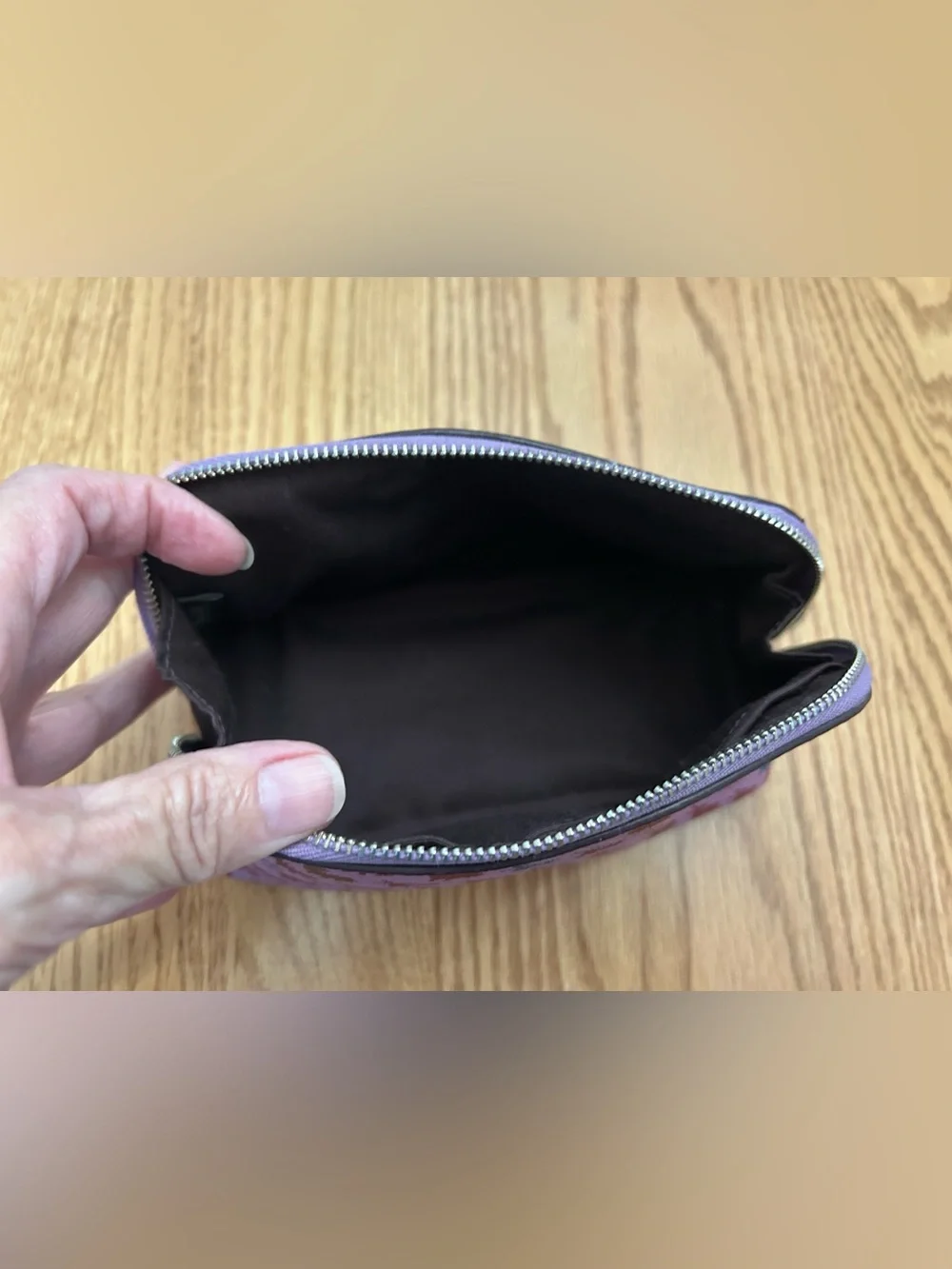 Coach small makeup case pouch - rabbits